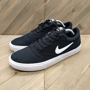 Nike SB Charge Skateboard Sneakers Mens Size 11.5‎ Black White Casual Shoes